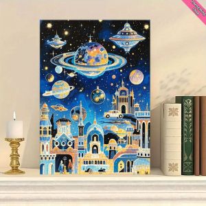 500/1000 Pieces Jigsaw Puzzle  Fantasy Universe City Science Jigsaw Puzzle Educational Toy for Kids Children s Games Gift