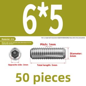 POWER&STRONG | Stainless Steel Hex Socket Set Screw M1.6-M16