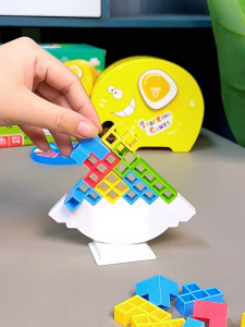 Stacking Tower Balancing Strategy Game for Kids and Adults a Family Educational Toy to Develop Fine Motor Skills