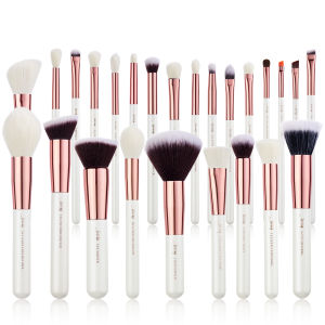 Jessup | Jessup Professional Makeup Brushes Set 6-25pcs Makeup Brush Natural Synthetic Foundation Powder Highlighter Pearl White T215