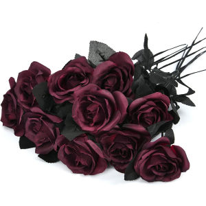 5/10Pcs Artificial Flowers Silk Rose Brial Bouquet Vase Home Room Decor Garden Valentineday Wedding Wreath Fake Plants Diy Gift
