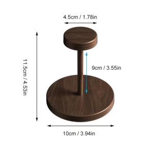 Walnut‑Wood Disposable Cup Storage Rack Paper‑Cup Dispenser Holder