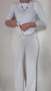 CELANA CUTBRAY KNIT WANITA Higwaist Knit Cutbray Wanita Premium