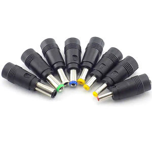 [NC]8Pcs Universal Laptop DC Power Supply Adapter Connector Plug AC DC Jack Charger Connectors Power Adapter Conversion Plug[NC]