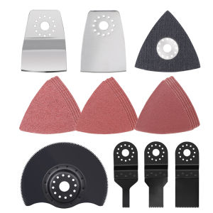 XCAN 22pcs Oscillating Tool Blade Set Multi Tool Blades Kit Quick Release For Cutting Wood Metal Plastic Power Tool Accessories