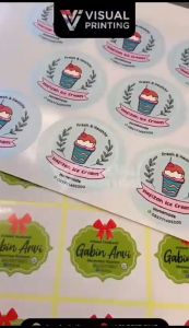 Cetak Stiker Makanan / Cetak Stiker Minuman / Stiker Label Produk
