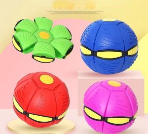 Mainan Bola Karet Injak Magic Ball Ufo Bola Terbang Led