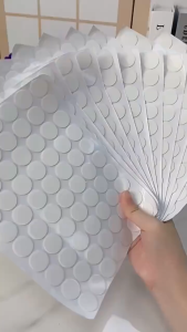 Vỉ 70 miếng Keo dán hai mặt Acrylic hình tròn keo dán hai mặt nano trong suốt dán hai mặt