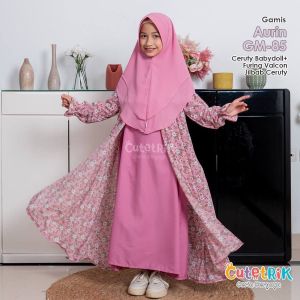 Gamis Anak Perempuan Remaja Terbaru Cutetrik Baju Muslim Anak Perempuan Set Pashmina Ceruty Set Gamis Anak Branded Adem Dress Panjang Anak Perempuan Gamis Cutetrik Anak as