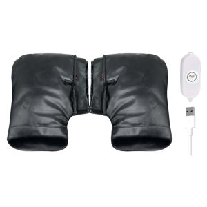 Motorcycle Heated Handlebar Gloves Windproof with Adjustable Temperature for Safe Riding