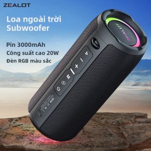 Zealot S49pro Loa Bluetooth Di Động 20W IPX6 Không Thấm Nước Mạnh Mẽ Hộp Âm Bass Tăng Kép Ghép Nối Đúng Loa Không Dây