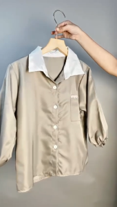 Kemeja Wanita Katun Garbadine Baju Atasan Perempuan CARLINA