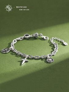 SHISHANGMEIDI | Vintage Heart S925 Silver Bracelet