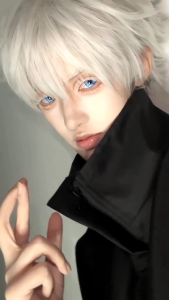 Eyeshare 2pcs Blue Cosplay Contact Lenses Anime Gojo Satoru Halloween Contact Lens Bigeyes 14.5mm