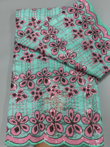 Wholesale Nigerian Sequins Lace Embroidery Fabrics 2025 African Mesh Lace Fabric With Sequin French Net Lace For Wedding Dress