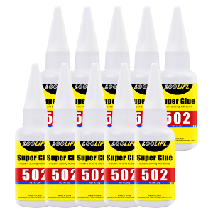 LOOLIFL 5Pcs 20g 502 Super Glue Instant Strong Adhesive Transparent Fast Drying Cyanoacrylate Glue For Metal Plastic Wood Repair