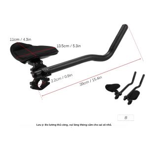 Tay Lái Xe Đạp Thể Thao Đa Năng Aero Dành Cho Xe Đạp Địa Hình Xe Đạp Đường Trường Xe Đạp Ba Môn Phối Hợp Thanh Đỡ Tay Hỗ Trợ Cánh Tay Kẹp Tay Lái Đường Kính 300-400mm