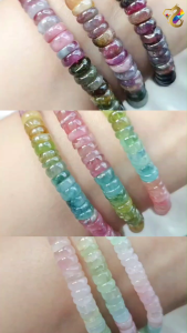 Super Premium / Premium Candy Tourmaline Abacus Rondelle Bracelet (3 Types to Choose)