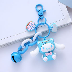 Sanrio | Kawaii Sanrio 3D Doll Keychain Bell Bag Charm Cinnamoroll Kuromi Hello Kitty Backpack Key Ring Gift