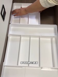UUOY Drawer Organizer Expandable Cutlery Spoon and Fork Organizer Adjustable Separation Drawer Spoons Forks Storage Box