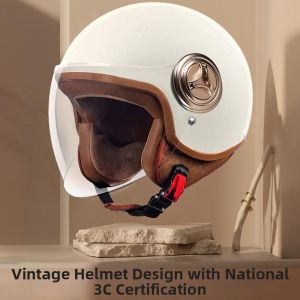 BONINGYU | Retro Anti-fog Insulated Helmet for Electric and Motor Bikes