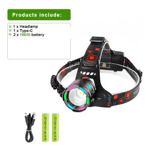 2026 Long Range 3000M High Power Headlight 18650 Rechargeable Led Front Lamp Super Bright Camping Fishing Hunting Head Lantern