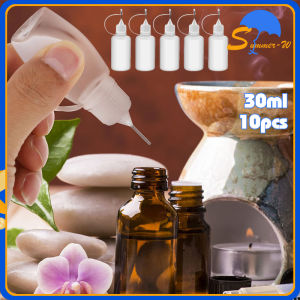 10pcs Botol Jarum Botol 30ml Botol Aplikator Henna Botol Lem Quilling Scrapbooking Jarum Craft