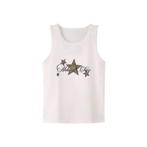 SHUQINGLAI | Cotton Sleeveless Vest Loose Basketball Style