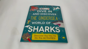 Factivity Dive In and Discover the Undersea World of Sharks Book to learn with fun illustrations and activities for children