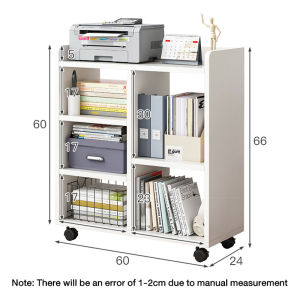 JIAJU under desk storage rack storage cabinet office file cabinet floor to floor mobile bookshelf wheeled storage rack Jadual Sisi Katil 床头柜