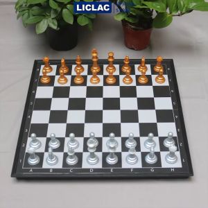 Bộ CỜ VUA NAM CHÂM Cao Cấp quân cờ màu Vàng/ Bạc Cờ vua chính hãng Sato Đồ chơi giáo dục boardgame Việt Nam - LICLAC