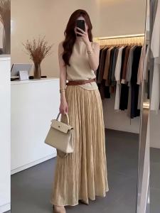 QFN | Elegant & Casual Summer High Waist Vest Skirt Suit