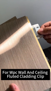 100PCS 200PCS 400PCS WPC Wall Metal Clip PVC Wall Panel Clip WPC Panel Clip Fluted Metal Clip Cladding Clip