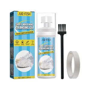 JUE-FISH Sole Oxidation Cleaner Small White Shoe Cleaner Cleaning Stains Whitening Shoes Yellowing Sports Shoes White Shoes Cleaner Shoes Whitening Cleansing Gel For Shoe Brush Shoes Cleaning With Making Tape White Shoe Whitening Cleaner