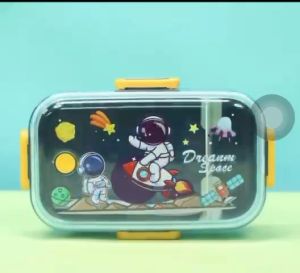 Kotak Makan Anak Viral Motif PANDA DINO ASTRONOT UNICORN + Saus Cup 600ml 80ml + Sendok