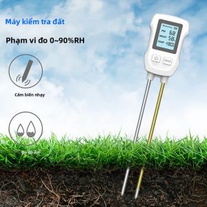 Gaqqee | Máy Đo Đất 3 Trong 1 Với Màn Hình LCD Lớn Đo Độ Ẩm Độ pH Và Nhiệt Độ Cho Vườn Nhà Kính Cây Trồng Trong Chậu Nông Nghiệp