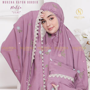 MUKENA DEWASA KATUN RAYON PREMIUM BORDIR NAHLA JUMBO
