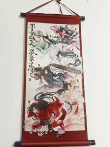 Kayou | 2026 New Mo Dao Zu Shi MXTX Roller Scroll Poster San Bao Lian Bing Qiu Wang Xian Hua Lian Anime Wall Art Decor For Bedroom Fans