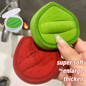 Dorisna Thicken Makeup Sponge with Box Large Size Cosmetics Puffs Super Soft Cotton Candy Sponge Makeup Tools Wet Dry Use Foundation Puff