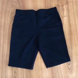 Quần  ngố lửng nữ legging đùi lưng cao 4 túi nâng mông tôn dáng gen bụng màu đen vải cotton co giãn mềm nhẹ mát