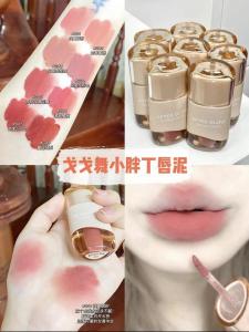 Affordable Gogotales Milk Cream Lip Mud Neutral Grey Pink Color Womens Lipstick Student Friendly Long-lasting Moisturizing