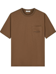 เสื้อยืดคอกลมแขนสั้นผ้าฝ้ายแท้ระบายอากาศได้ดี ทรงหลวม ทรงลำลอง สำหรับผู้ชาย ฤดูร้อน 2025 แฟชั่น ลำลอง ระบายอากาศได้ดี