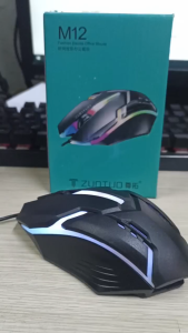 Chuột Gaming ZUNTUO M12 Thiết Bị Ngoại Vi Cho Trò Chơi Doanh Nghiệp Văn Phòng Thiết Kế Công Thái Học Đèn LED RGB