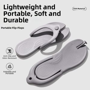 RUNROU | Foldable Portable Anti-slip Hotel Travel Bathroom Slippers