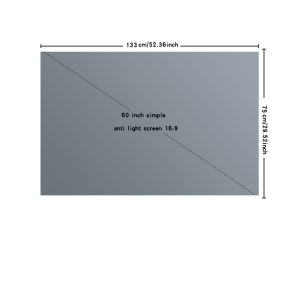 60-120 inch projection screen metal anti light screen can project during the day dont worry about reflectionfoldable portable
