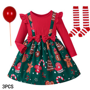 2026 New Year Dresses Princess Dress Red Long Sleeve Flying Sleeve Prom Evening Performance Carnival Christmas Party Clothing