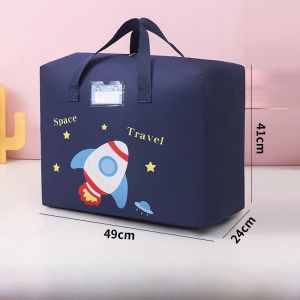 กระเป๋าใส่ผ้าห่มเด็กสำหรับโรงเรียนอนุบาล กระเป๋าใส่เสื้อผ้าเด็กใหม่ กระเป๋าใส่ของเด็ก กระเป๋าใส่ผ้าห่มแบบป้องกันฝุ่น