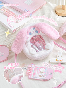 Rosyposy Soft Set Cartoon Backpack Snacks Large Capacity Crossbody Bag Transparent Storage Display Good-looking Mini Daily