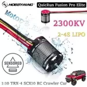 HOBBYWING QuicRun Fusion Pro Elite 2300KV Waterproof 2-in-1 Brushless Motor & ESC for 1:10 TRX-4 SCX10 RC Crawler Model Car Part