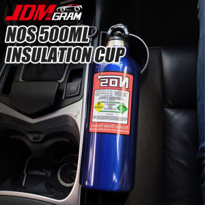 คู่เหรียญ JDMGRAM 500 มล. ถ้วยกระติกน้ำหุ้ม รถยนต์ เครื่องมือความจุข ใหญ่ ขวดน้ำพกพา อุปกรณ์ตกแต่ง พกพาอุปกรณ์ พร้อมส่วนประสงค์เพื่อปรับปรุงรถยนต์